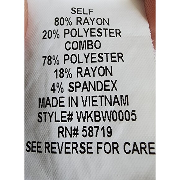 Notations 2 Piece Set Size 3X White Rayon/Poly Lace Top & Tank - Picture 9 of 10